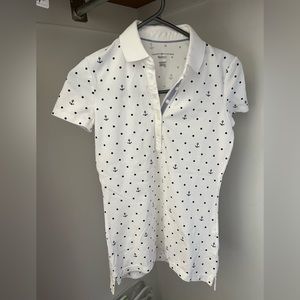 🌹2/$20🌹NWOT Tommy Hilfiger All Over Printed Polo Shirt - White